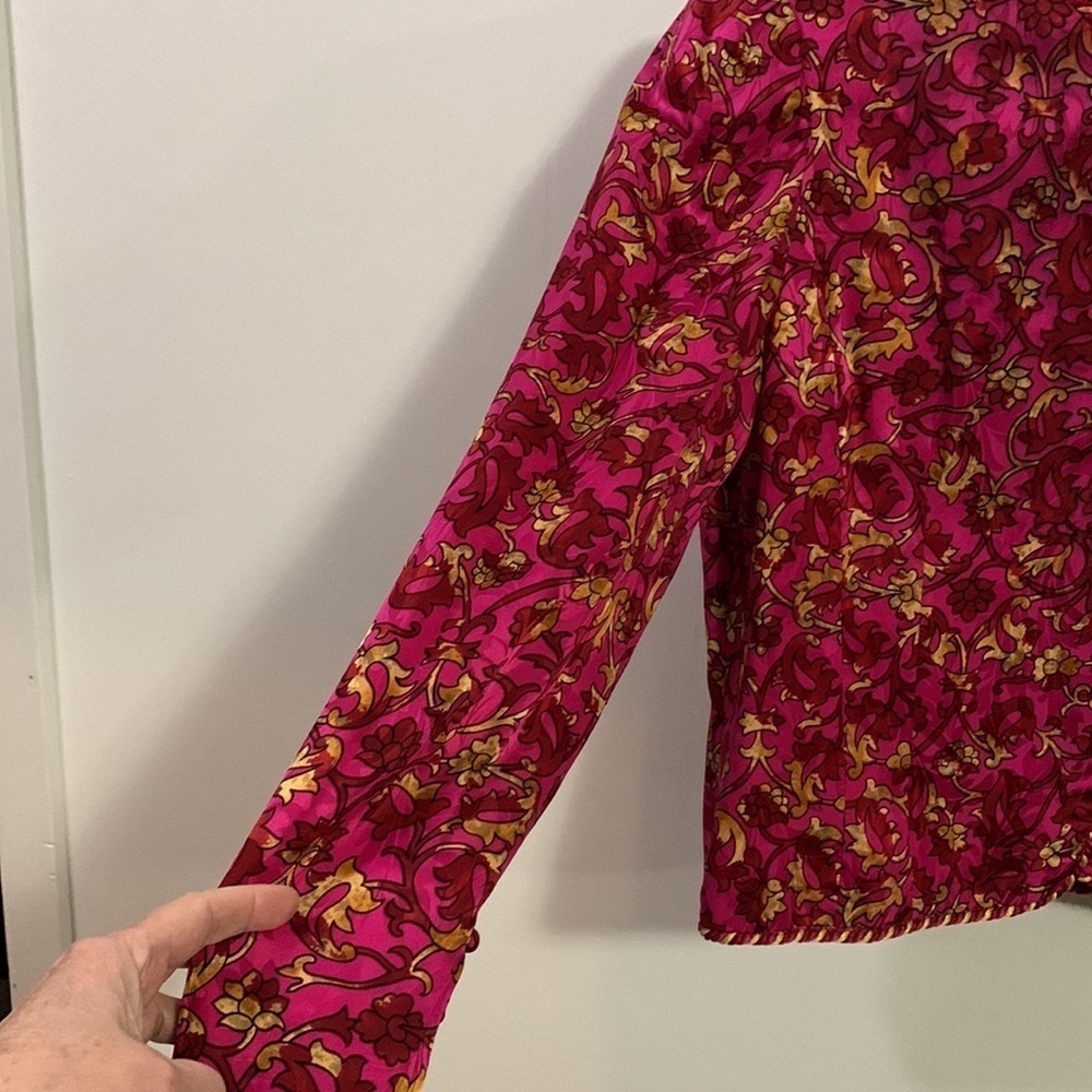 Annie Crimmins for UMI Collections SILK Jacket Sz 12 good condition - Picture 3 of 6